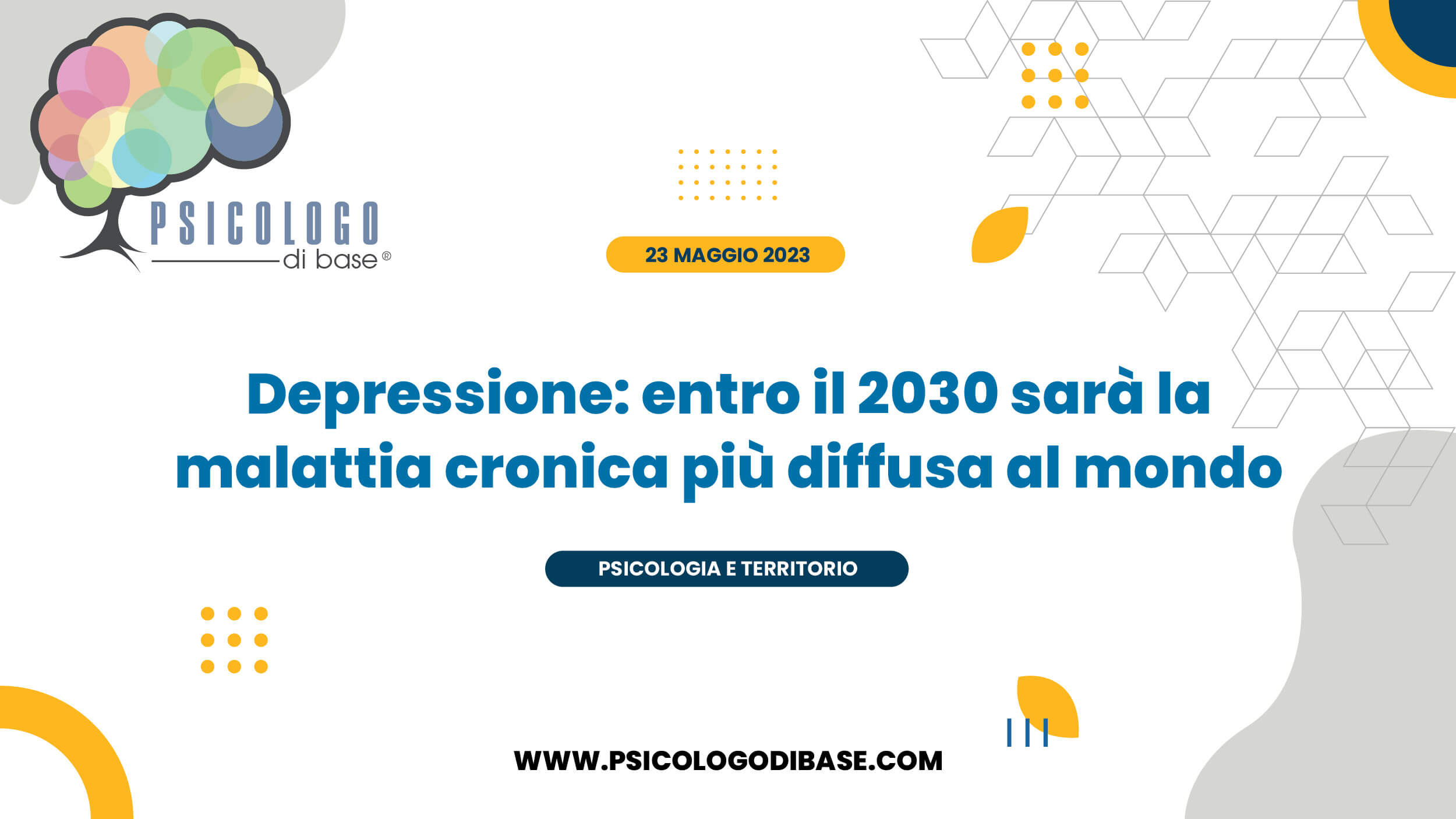 Depressione entro il 2030 sarà la malattia cronica più diffusa al mondo