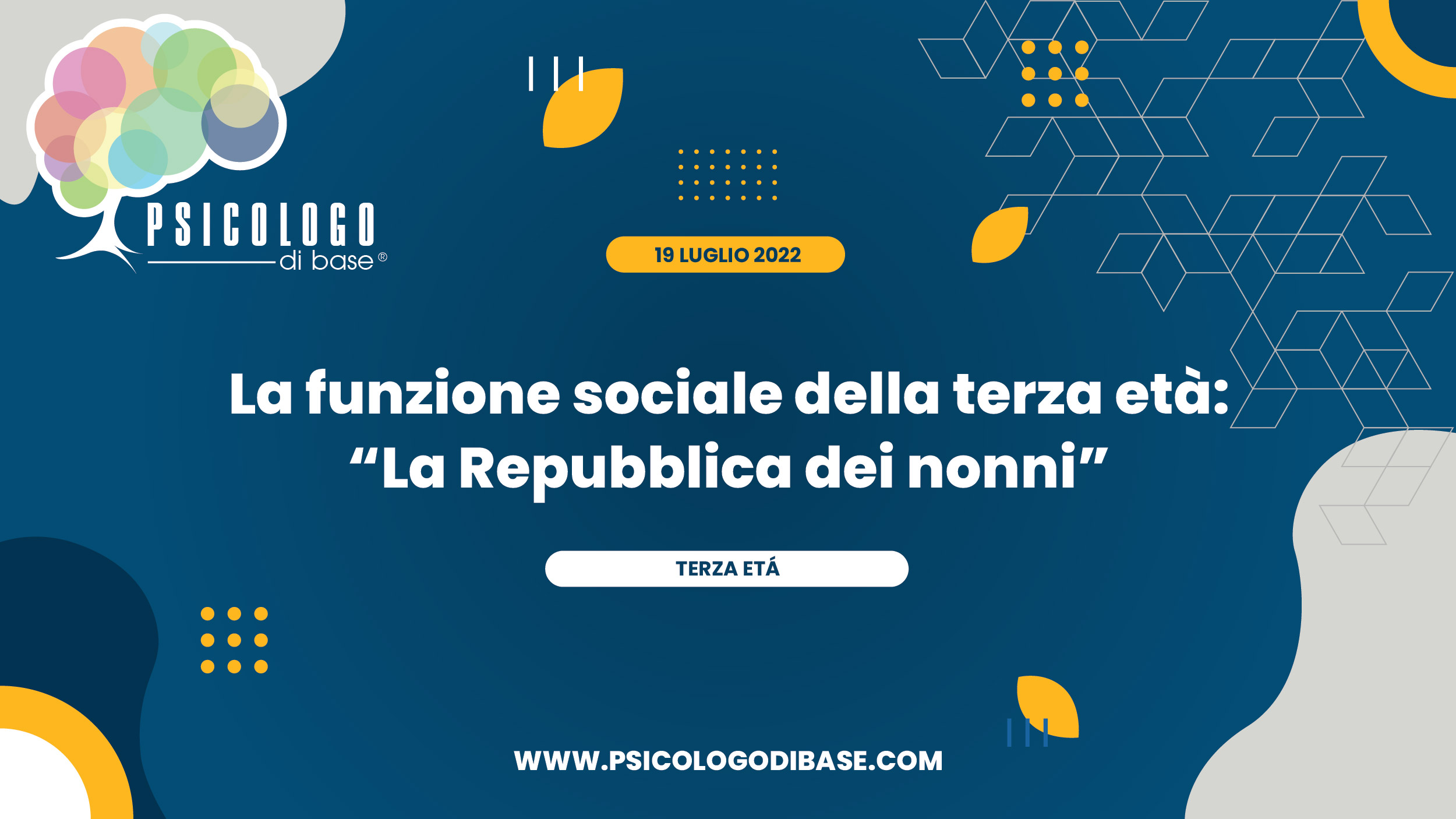 La funzione sociale della terza età: “La Repubblica dei nonni”