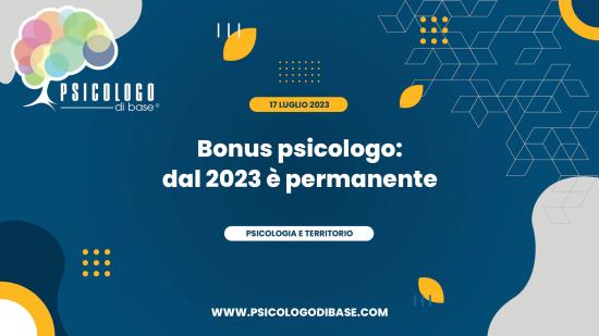Bonus psicologo: dal 2023 è permanente