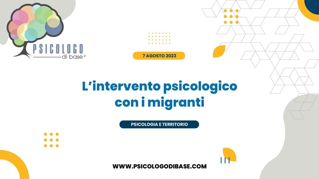 L’intervento psicologico con i migranti