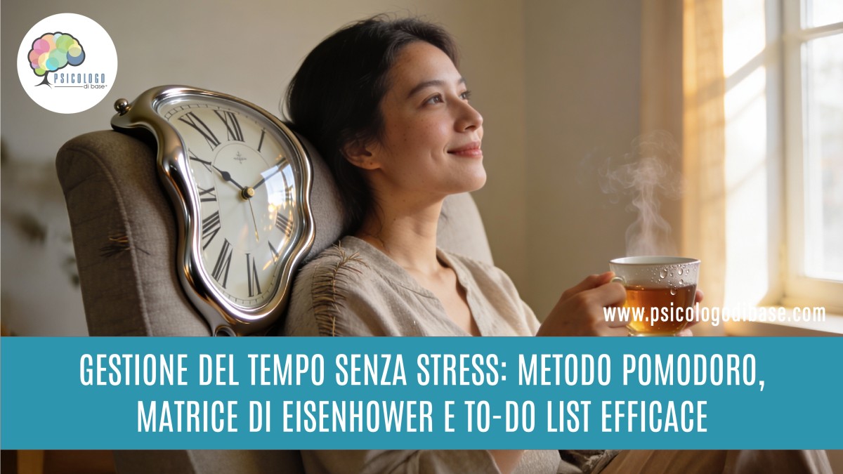 Gestione del tempo senza stress: metodo Pomodoro, matrice di Eisenhower e to-do list efficace