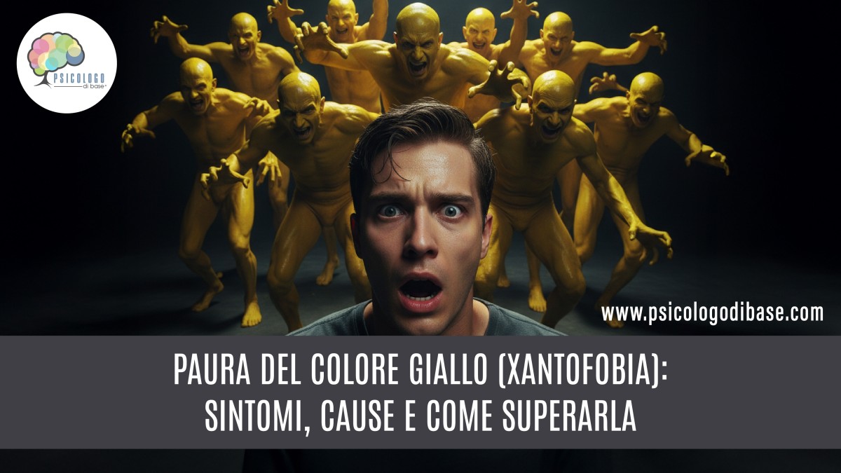 Paura del colore giallo (xantofobia): sintomi, cause e come superarla